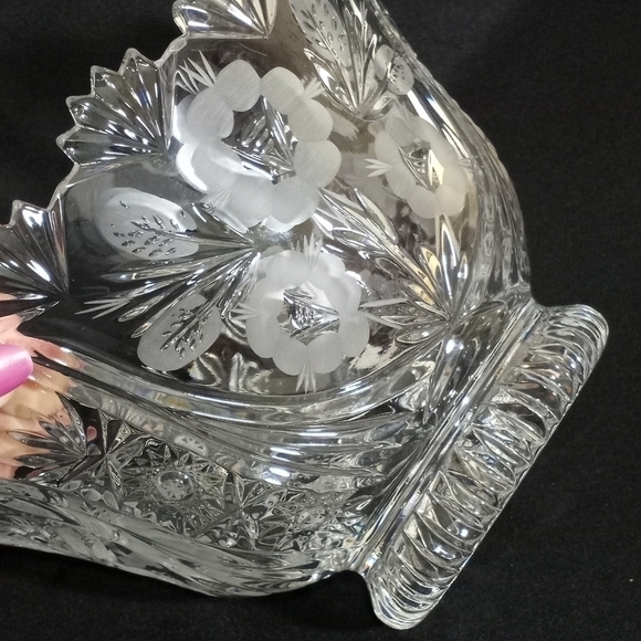 Godinger Shannon Irish Cut Crystal Bowl 5.75" Tall x 9 Diameter - Picture 7 of 8
